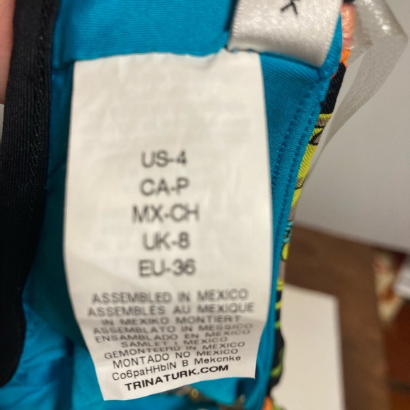 Trina turk black top only size 4 - Picture 7 of 11